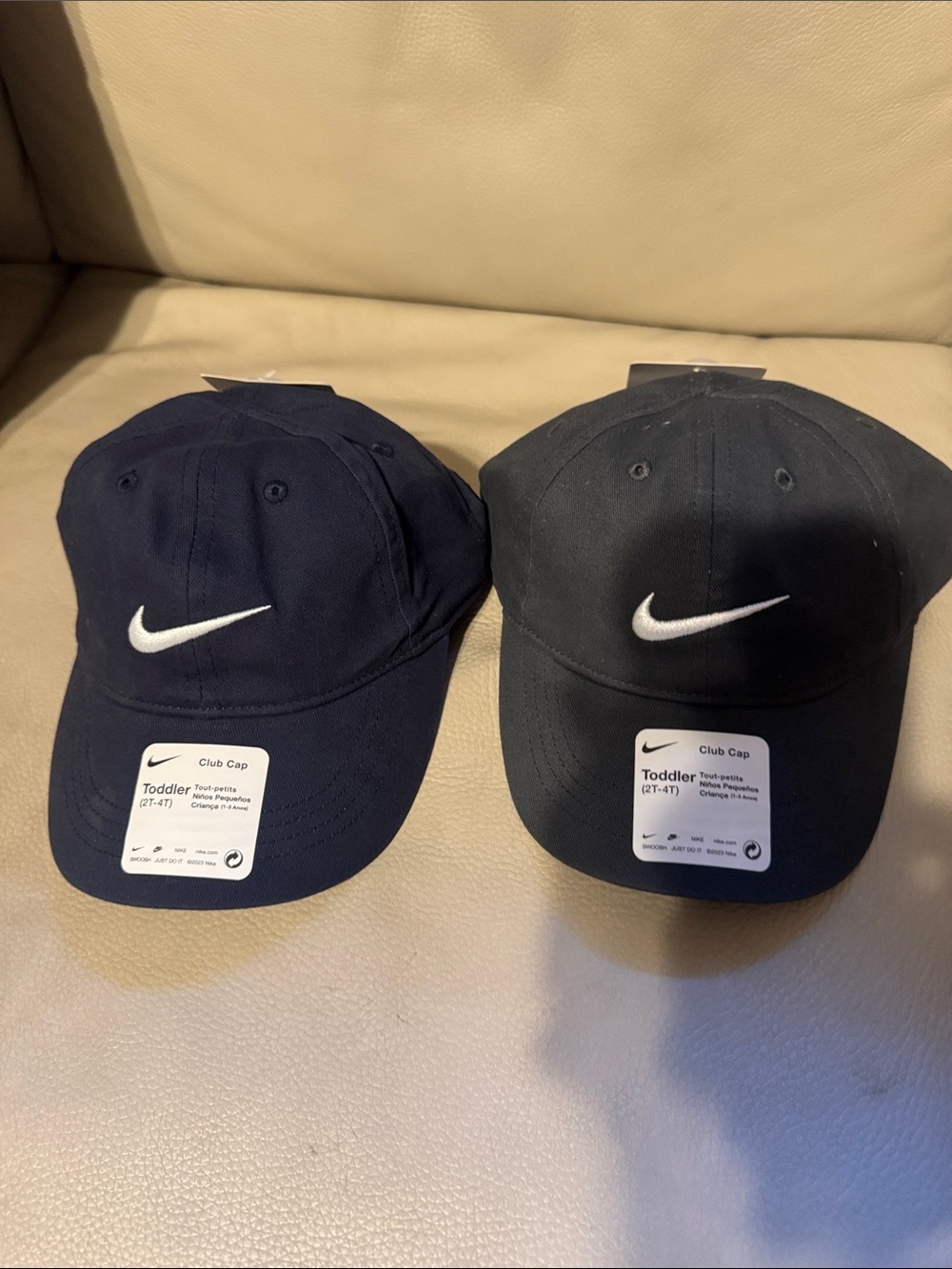 Nike Toddler Club Caps - Navy & Black with White Swoosh
